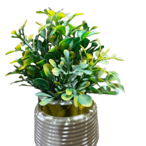 Elegant Artificial Green Plant in Ceramic Pot